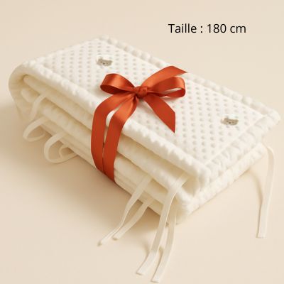 dimension tour lit ourson blanc casse 180 cm